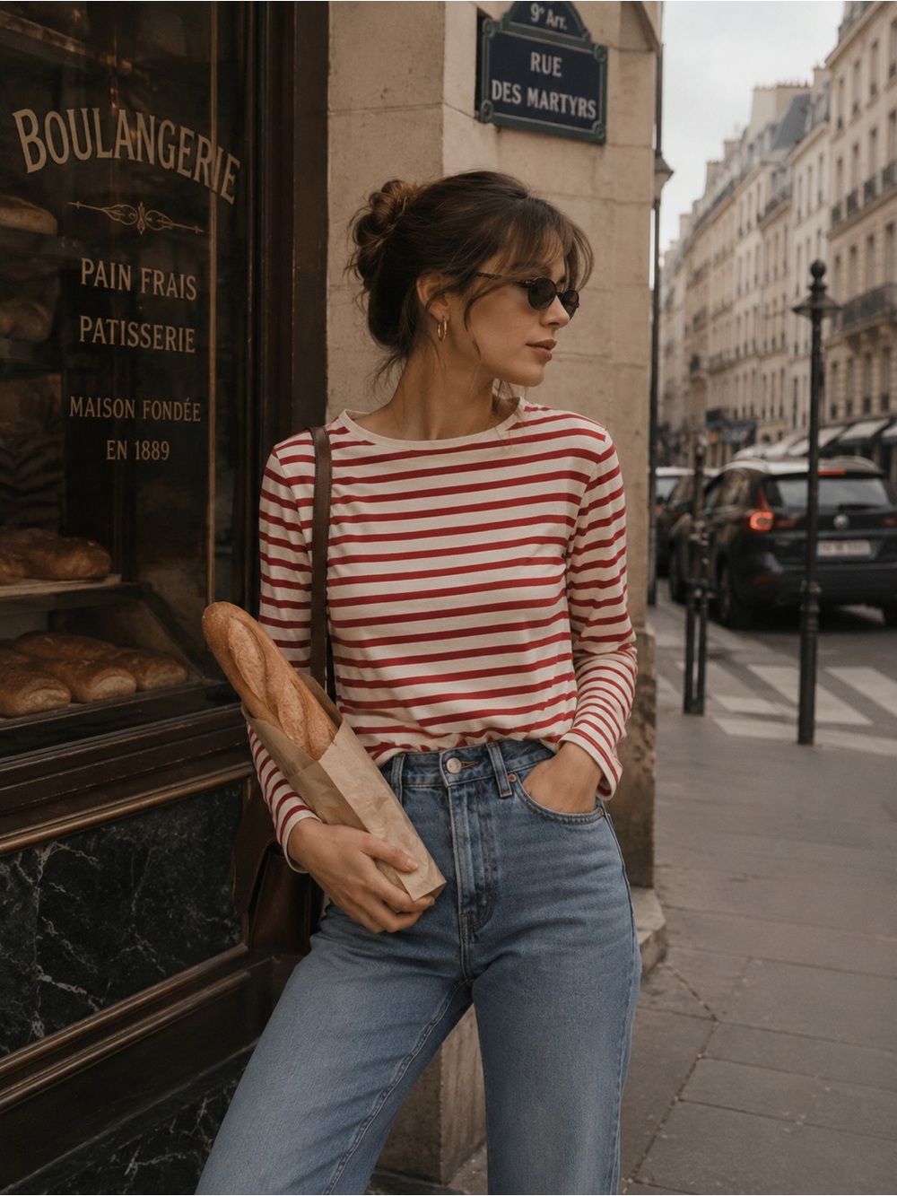 J.Crew Women’s Red Stripe Back Bows Long Sleeve Tee Top XXS